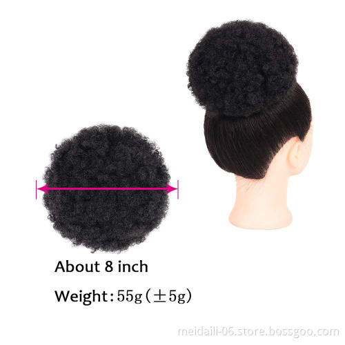 2019 new product hot selling elastic synthetic afro kinky curly hair ponytail